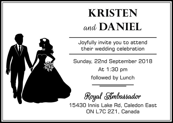 Interfaith wedding invitation wording 6 - Parekh Cards
